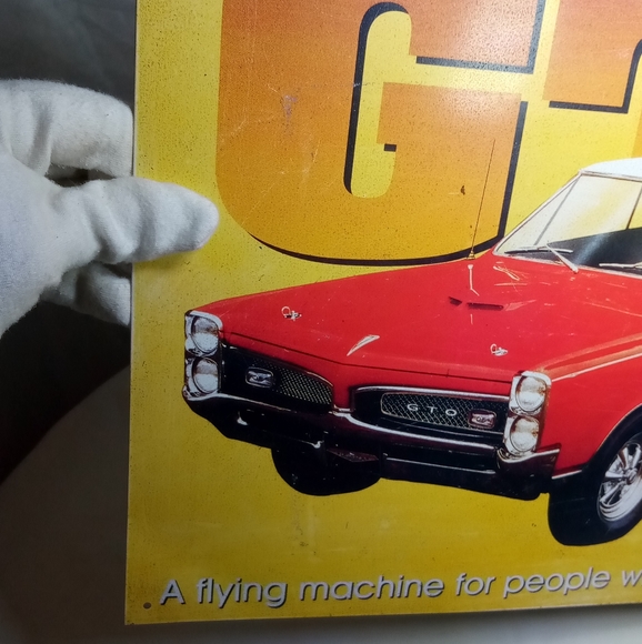 The New Pontiac GTO Single Side Metal Tin Sign - Picture 5 of 13